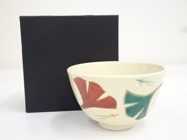 JAPANESE TEA CEREMONY / TEA BOWL CHAWAN / GINKGO